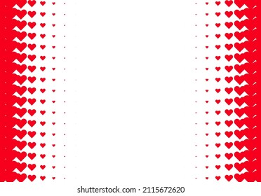 Fondo del Día de San Valentín con filtro simple en forma de corazón