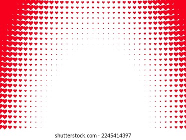 Valentine's Day background with simple heart shaped filter