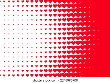 Fondo del Día de San Valentín con filtro simple en forma de corazón