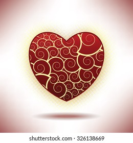 A valentine's day background with space for text
