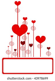 valentine's day background with space for text