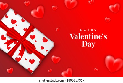 Valentine's day background template for wallpaper, banner, party flyer, poster and brochure.