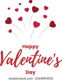 valentine's day background text design ,