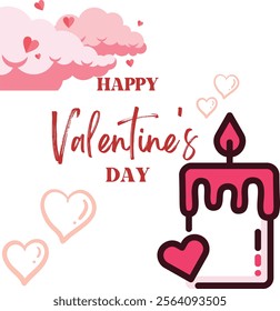 valentine's day background text design ,