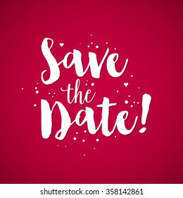 Valentine's Day background with text "Save the date!". Useful for cards, invitations and valentines.