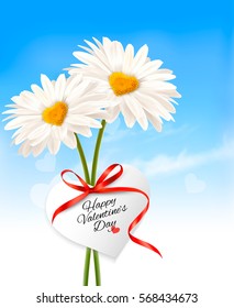 Antecedentes del Día de San Valentín Dos mareas con pardos en forma de corazón. Vector.