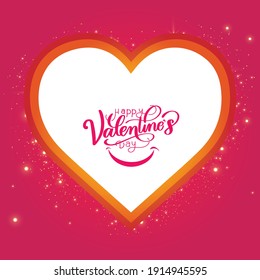 valentine's day background with typography