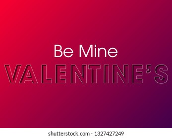 Valentines day background with typography of happy valentines day text . Vector illustration. Wallpaper, flyers, invitation, posters, brochure, banners. - Vector