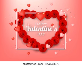 Valentines day background - Vector