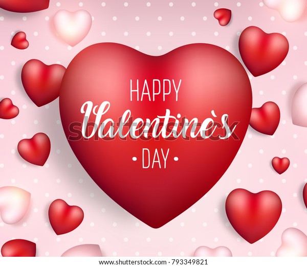 Valentines Day Background Vector Concept Illustration Stock Vector ...