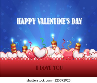 Valentine's Day Background Vector Design