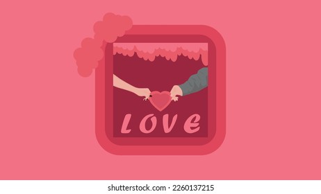 valentine's day background vector design