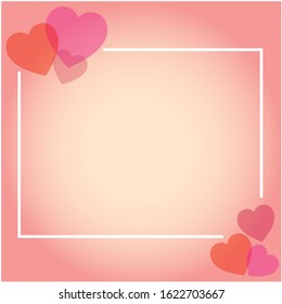 Valentine's Day background vector EPS