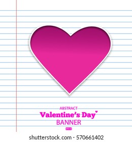 Valentine's Day background Vector EPS 10