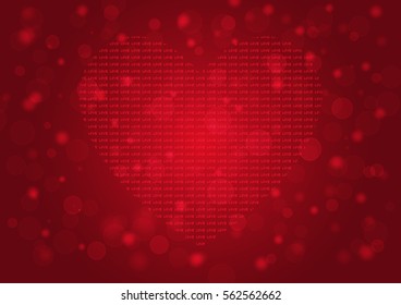 Valentine's Day background vector EPS10