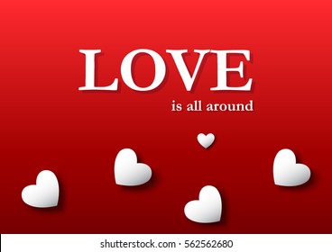Valentine's Day background vector EPS10