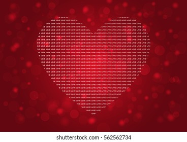Valentine's Day background vector EPS10