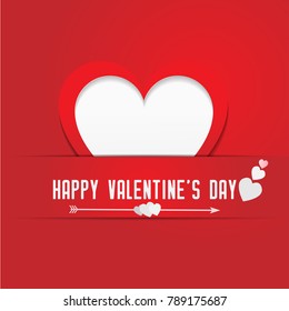 Valentines day background vector for greeting card design