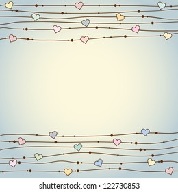 Valentine's day background. Vector illustration