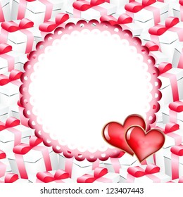 Valentine's day background. Vector illustration