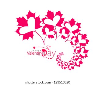 valentine's day background, vector illustration.