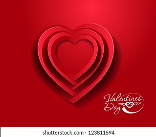 valentine's day background, vector illustration.