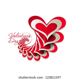 valentine's day background, vector illustration.