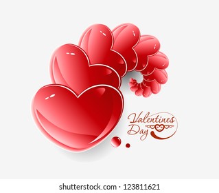 valentine's day background, vector illustration.