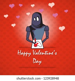 Valentine's day background, vector illustration.