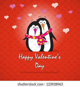Valentine's day background, vector illustration.