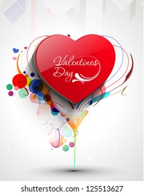 valentine's day background, vector illustration.