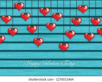 Valentine`s day background vector illustration