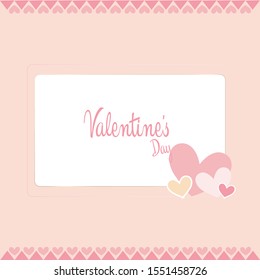 Valentine's Day background. Vector illustration.