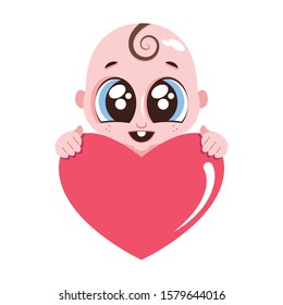 Valentines Day Background. Vector Illustration Isolated On White Background
