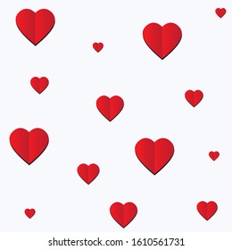 Valentines day background. Vector illustration. Wallpaper. Flyers, invitation, poster, brochure, banners.