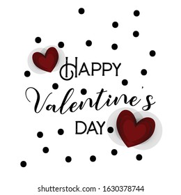 Valentine's day background. Vector illustration.