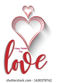 Valentine's day background. Vector illustration.