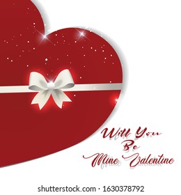 Valentine's day background. Vector illustration.