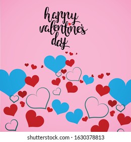 Valentine's day background. Vector illustration.