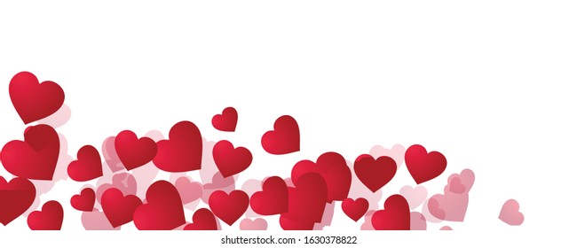 Valentine's day background. Vector illustration.
