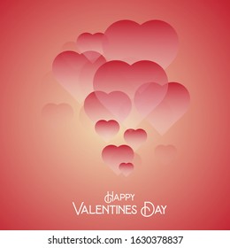 Valentine's day background. Vector illustration.