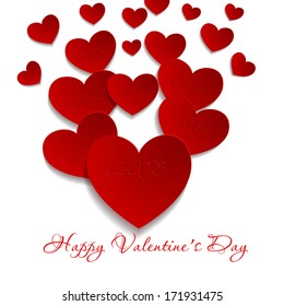 valentine's day background, vector illustration