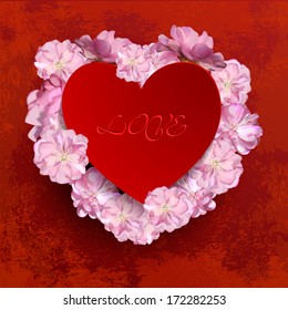 valentine's day background, vector illustration