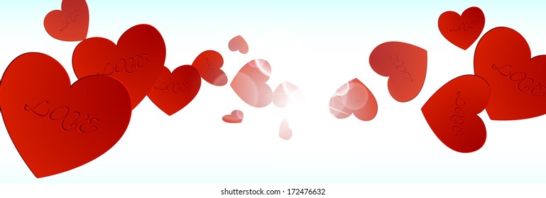 valentine's day background, vector illustration