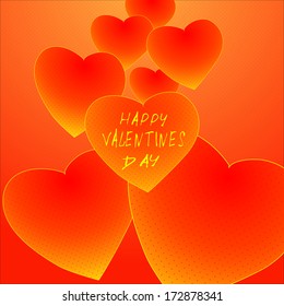 valentine's day background, vector illustration