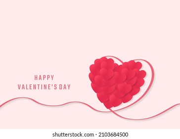 Valentinstag-Hintergrund, Vektorgrafik