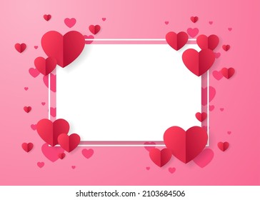 valentine's day background, vector illustration