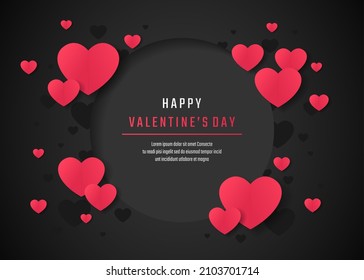 valentine's day background, vector illustration
