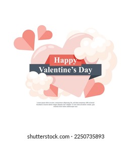 Valentines Day background. Vector illustration background.