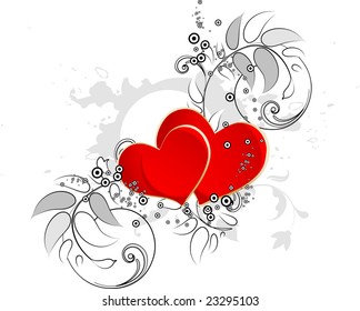 Valentines Day background. Vector illustration for design.